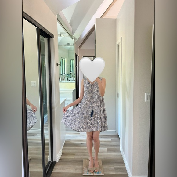 ETHEREAL Flare Asymmetrical Knot Front Mini Dress - Picture 3 of 6